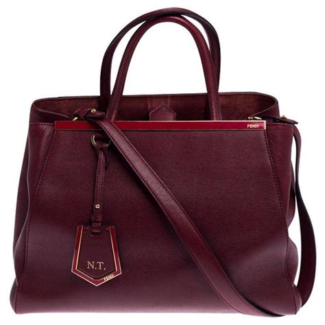 fendi burgundy bag|fendi bags original.